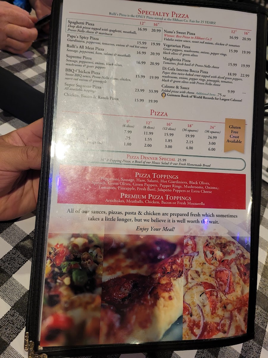 Menu Rulli's Italian Restaurant-5